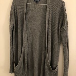 Gray cardigan